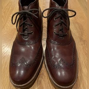 Cole Haan men Brown Wingtip Oxford 3/4 boots